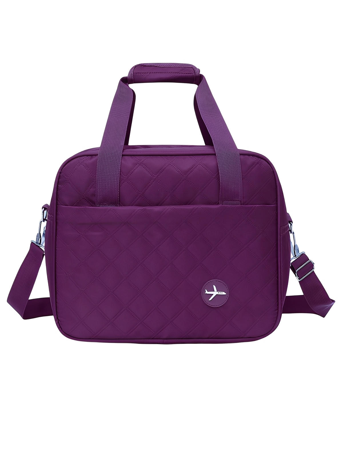 Bagage cabine avion, format 37x31x27 cm, sac de voyage, bandoulière réglable, tissu imperméable, rangement multifonction, modèle Elvire - Sac de voyage - Violet