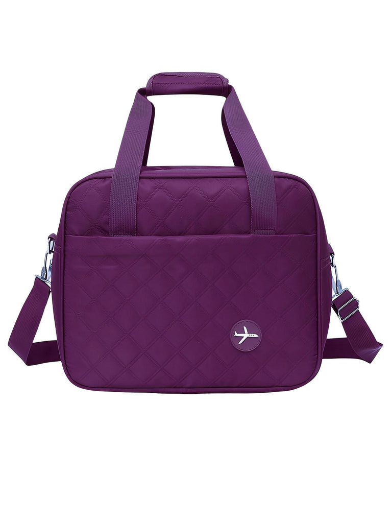 Bagage cabine avion, format 37x31x27 cm, sac de voyage, bandoulière réglable, tissu imperméable, rangement multifonction, modèle Elvire - Sac de voyage - Violet