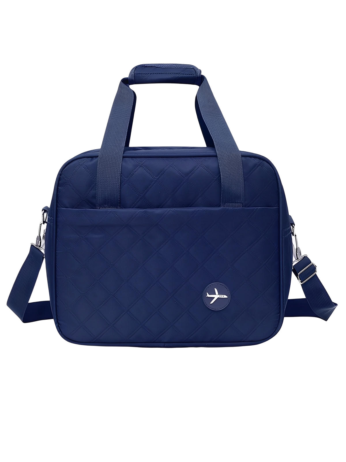 Bagage cabine avion, format 37x31x27 cm, sac de voyage, bandoulière réglable, tissu imperméable, rangement multifonction, modèle Elvire - Sac de voyage - Bleu marine