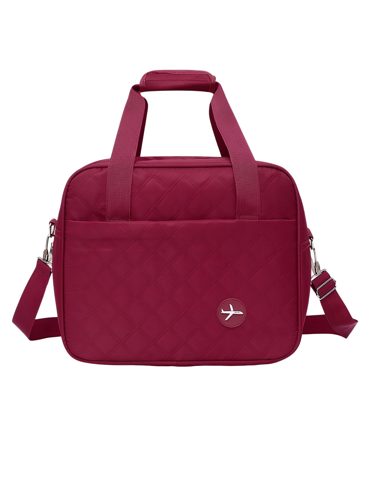 Bagage cabine avion, format 37x31x27 cm, sac de voyage, bandoulière réglable, tissu imperméable, rangement multifonction, modèle Elvire - Sac de voyage - Rouge