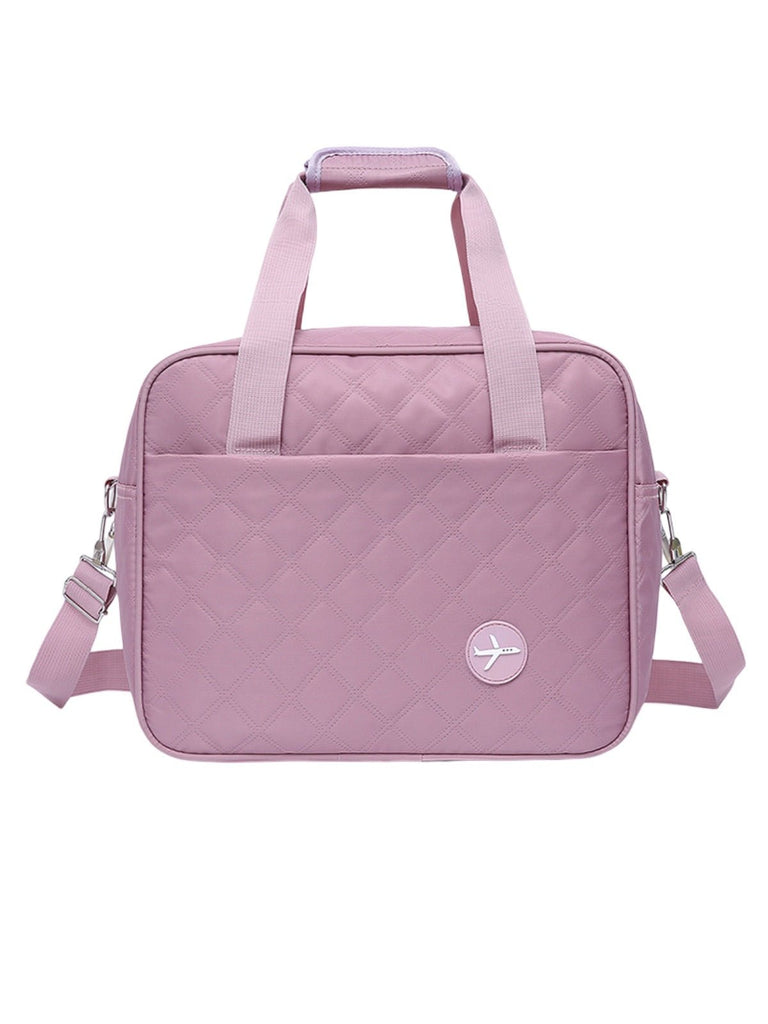 Bagage cabine avion, format 37x31x27 cm, sac de voyage, bandoulière réglable, tissu imperméable, rangement multifonction, modèle Elvire - Sac de voyage - Rose