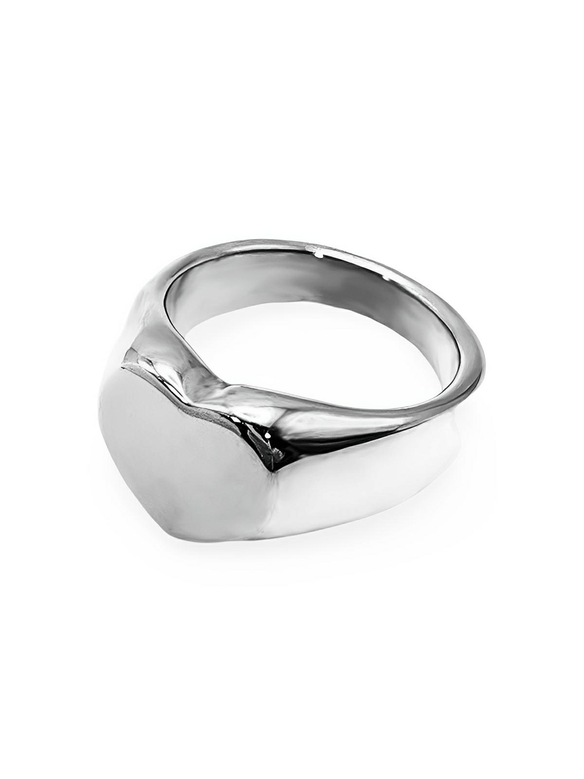Bague cœur femme, acier inoxydable 18K, anneau amour, bijou minimaliste, bague résistante eau, modèle Imane - Bague - Argent XS