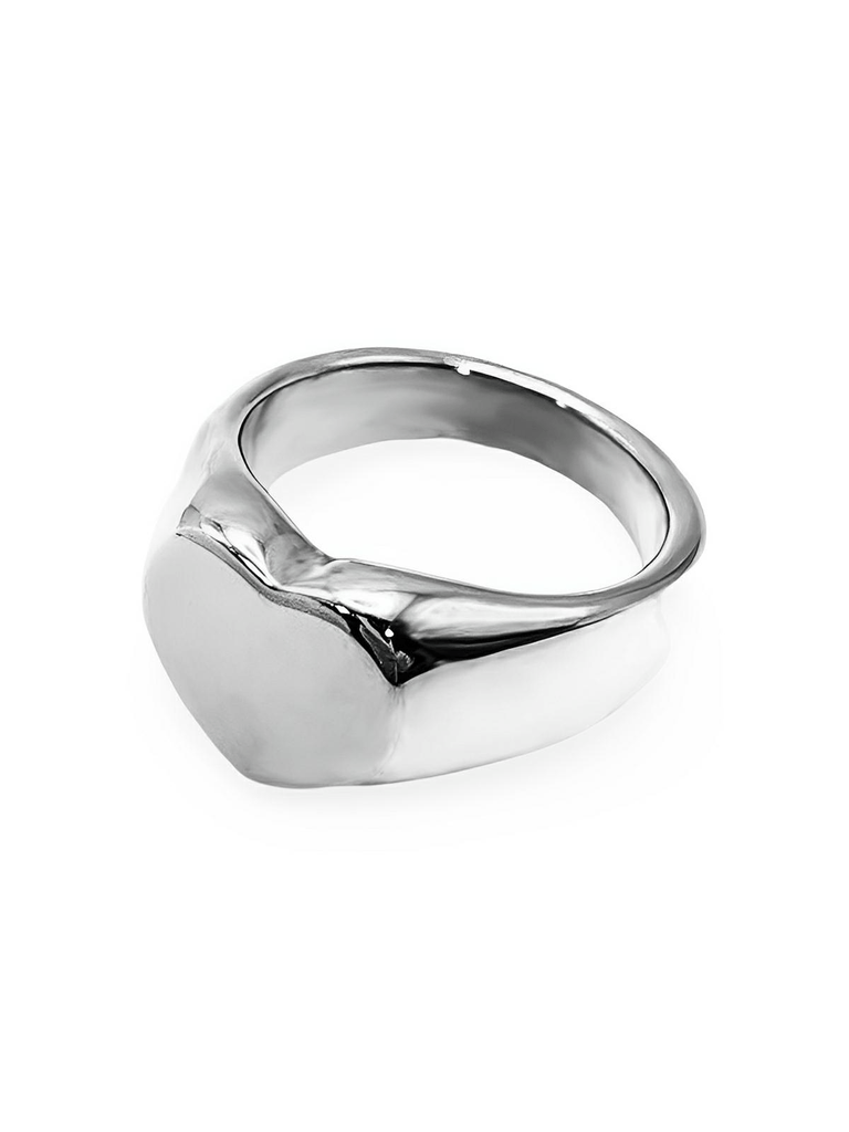 Bague cœur femme, acier inoxydable 18K, anneau amour, bijou minimaliste, bague résistante eau, modèle Imane - Bague - Argent XS