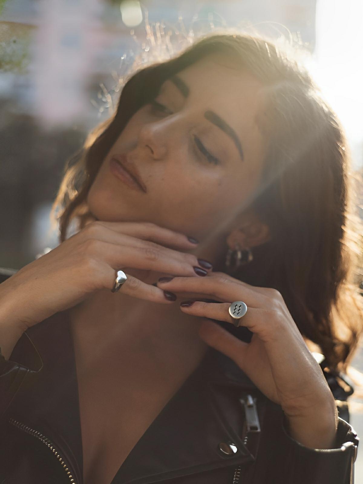 Bague cœur femme, acier inoxydable 18K, anneau amour, bijou minimaliste, bague résistante eau, modèle Imane - Bague - Argent XS