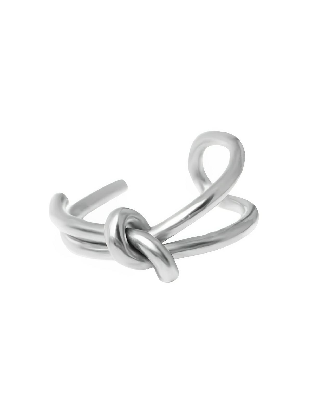 Bague femme acier inoxydable, bague géométrique or 18 carats, bague moderne minimaliste, bijou tendance acier titane, accessoire mode féminin, modèle Inara - Bague - Argent XXS