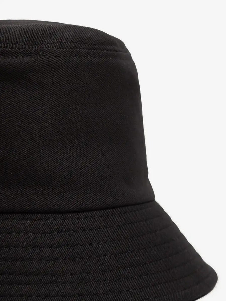 Bob en coton unisexe, chapeau streetwear, avec chaînes, accessoire Y2K, modèle Kaina - Bob - Noir