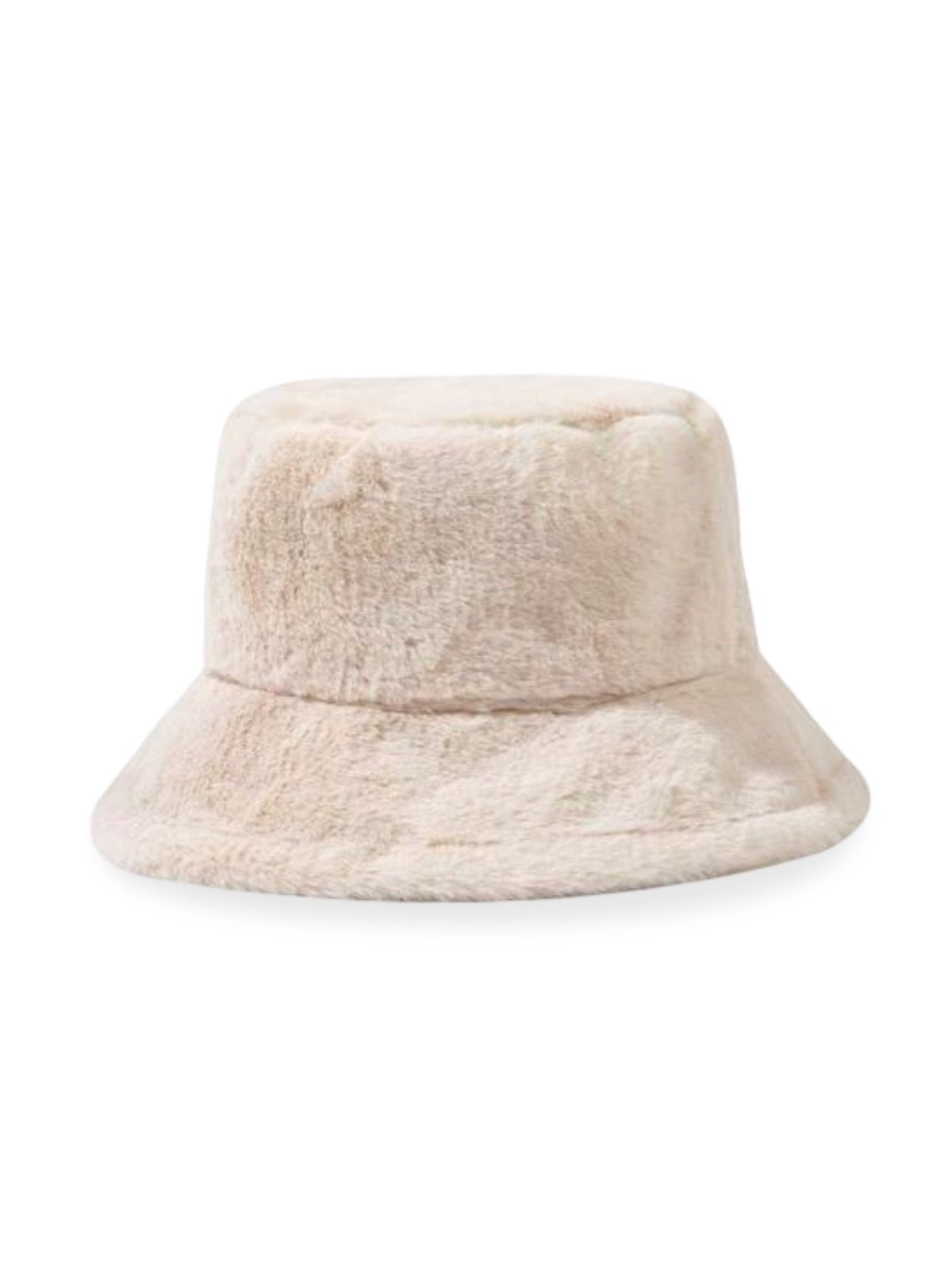 Bob hiver, panama fausse fourrure, doublé polaire, doux, modèle Arian - Bob - Blanc cassé