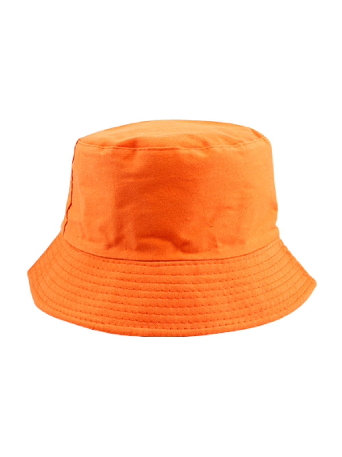 Bob Réversible en coton et polyester, Protection Solaire UPF 50, Confort et léger, mixte, été, modèle Dizo - Bob - Orange