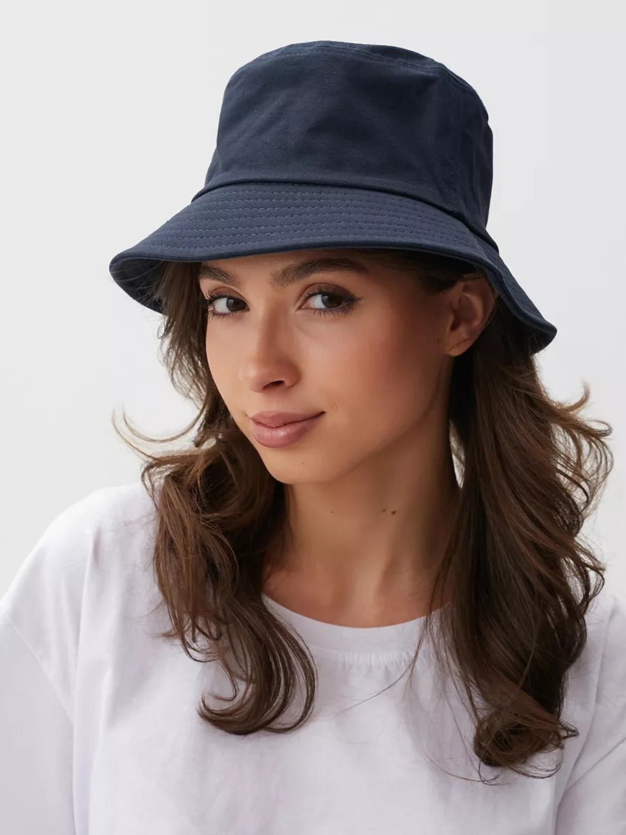 Bob Réversible en coton et polyester, Protection Solaire UPF 50, Confort et léger, mixte, été, modèle Dizo - Bob - Bleu marine