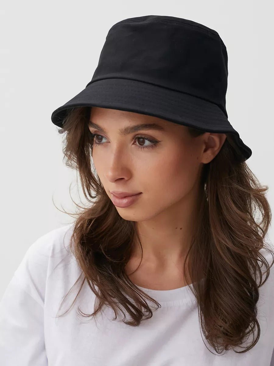 Bob Réversible en coton et polyester, Protection Solaire UPF 50, Confort et léger, mixte, été, modèle Dizo - Bob - Noir