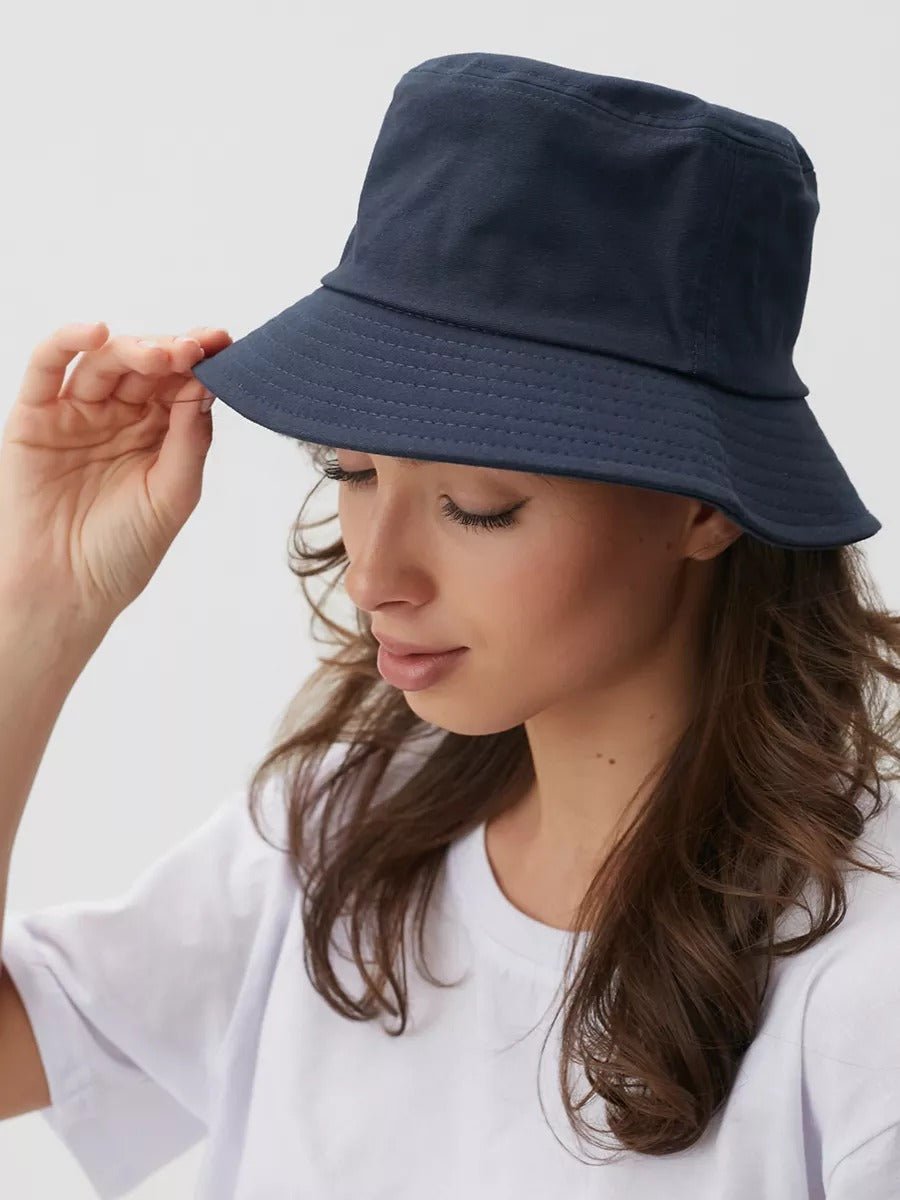 Bob Réversible en coton et polyester, Protection Solaire UPF 50, Confort et léger, mixte, été, modèle Dizo - Bob - Bleu marine