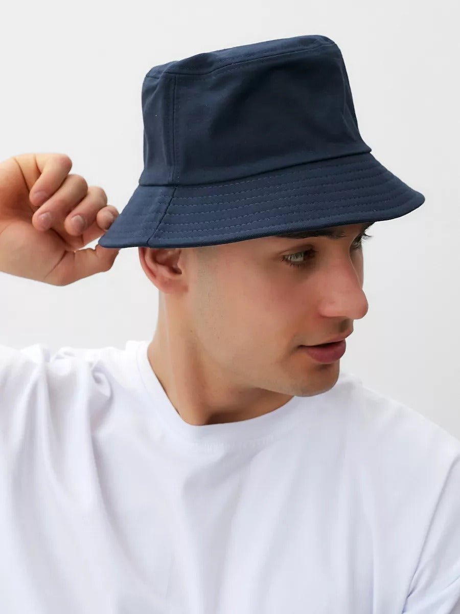 Bob Réversible en coton et polyester, Protection Solaire UPF 50, Confort et léger, mixte, été, modèle Dizo - Bob - Bleu marine