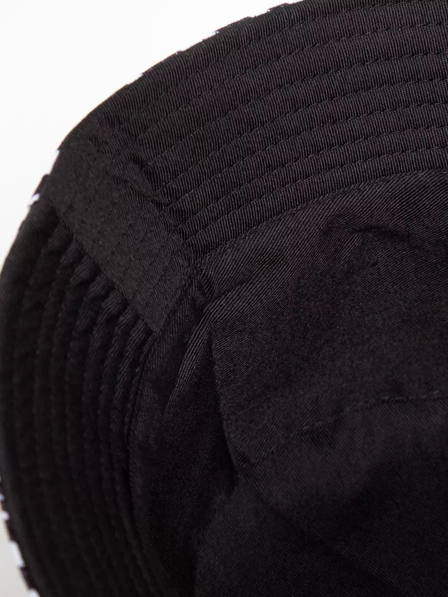 Bob réversible zèbre noir, chapeau en polyester, streetwear respirant, accessoire été plage, protection solaire, modèle Zébra - Bob - Blanc et noir