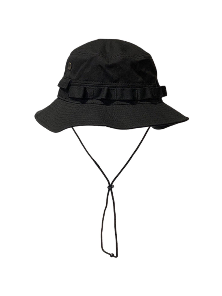 Bob streetwear et techwear, ajustable, anti - UV, avec cordon, gorpcore, chapeau de randonnée, modèle Elior - Bob - Noir