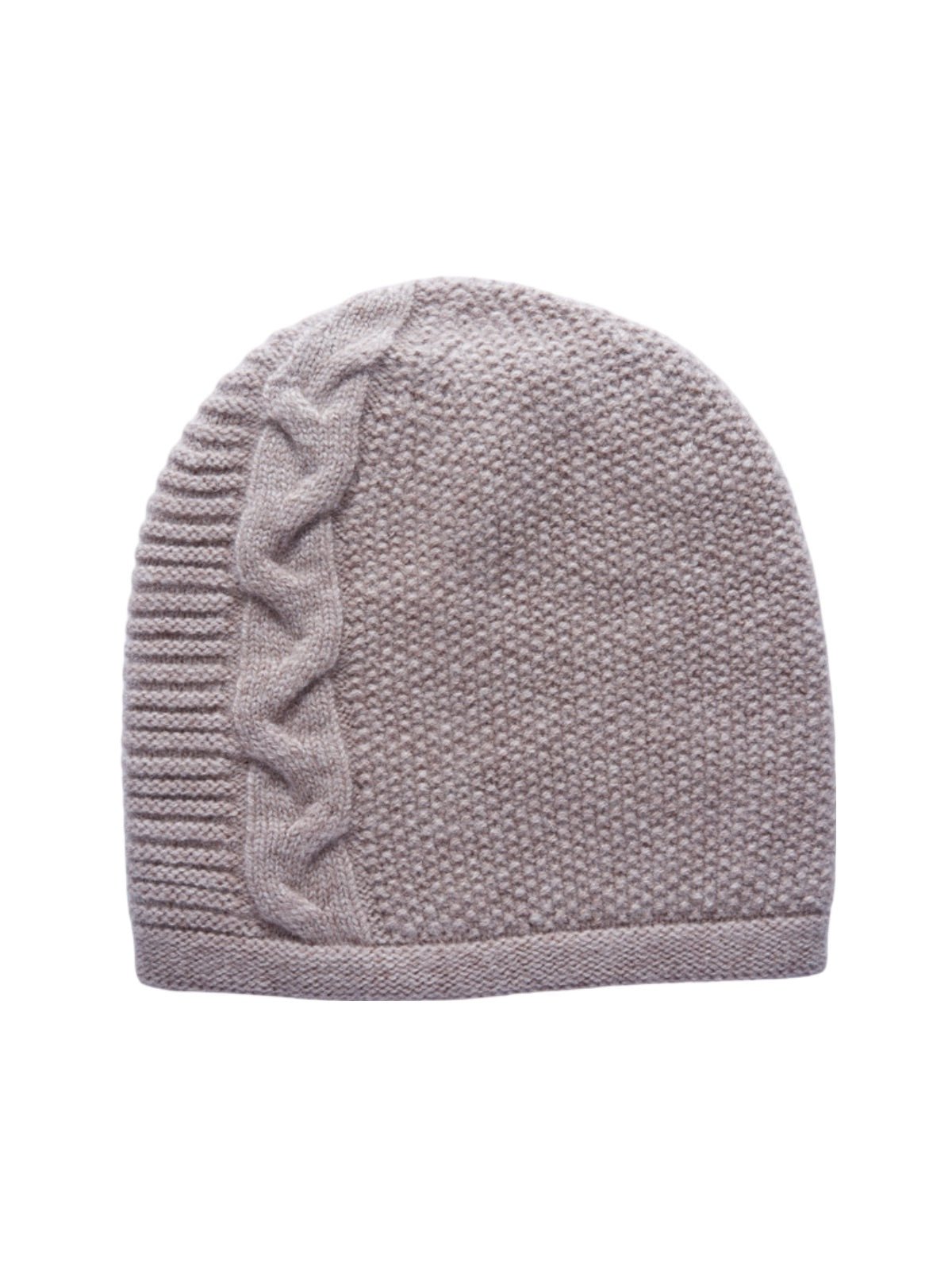 Bonnet chaud en laine douce, tricot torsadé style minimal, accessoire d’hiver confortable et ajusté, modèle Haruma - Bonnets - Gris