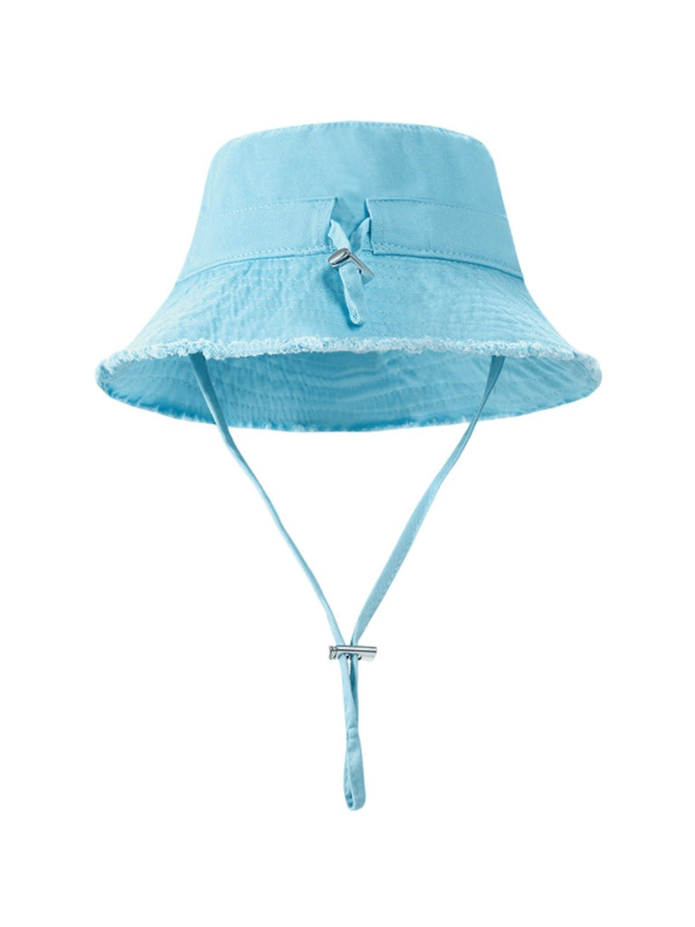 Chapeau bob, plage et été, protection solaire UPF 50+, coton doux, large bord, style y2k, panama moderne, modèle Arkel - Bob - Bleu turquoise