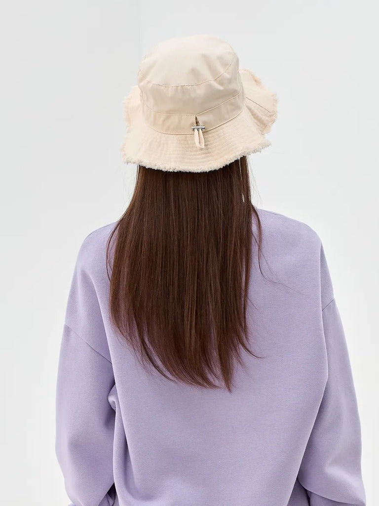 Chapeau bob, plage et été, protection solaire UPF 50+, coton doux, large bord, style y2k, panama moderne, modèle Arkel - Bob - Blanc crème