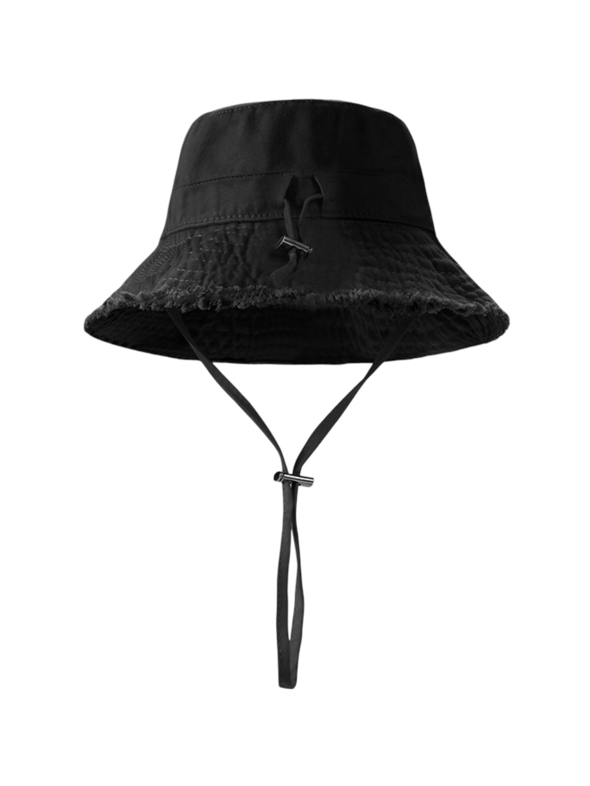 Chapeau bob, plage et été, protection solaire UPF 50+, coton doux, large bord, style y2k, panama moderne, modèle Arkel - Bob - Noir