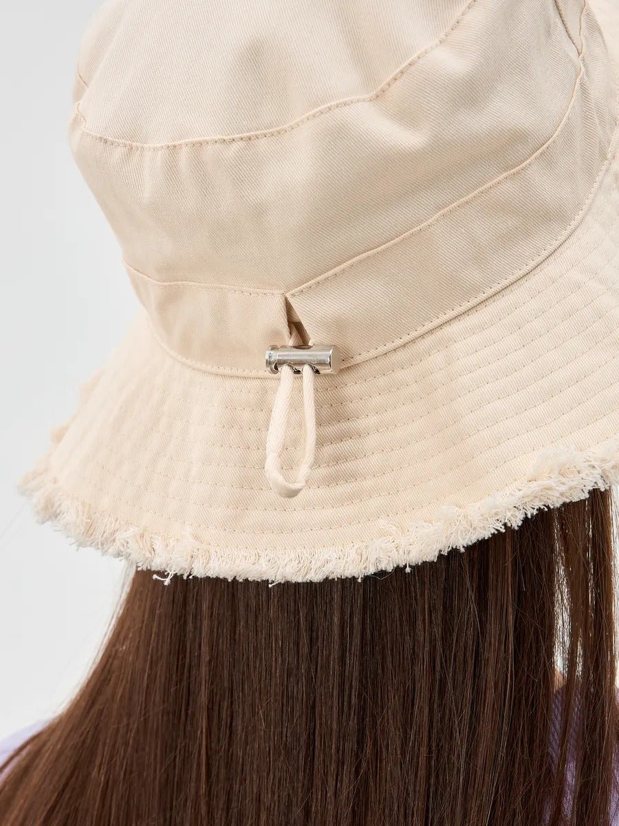 Chapeau bob, plage et été, protection solaire UPF 50+, coton doux, large bord, style y2k, panama moderne, modèle Arkel - Bob - Blanc crème