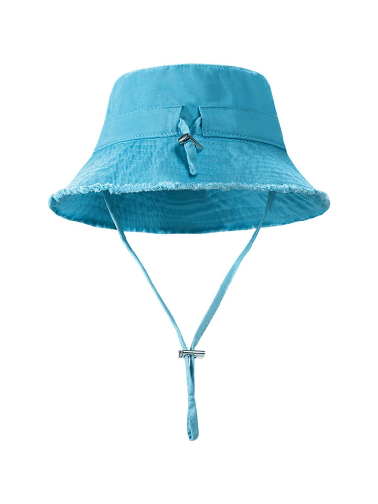Chapeau bob, plage et été, protection solaire UPF 50+, coton doux, large bord, style y2k, panama moderne, modèle Arkel - Bob - Bleu