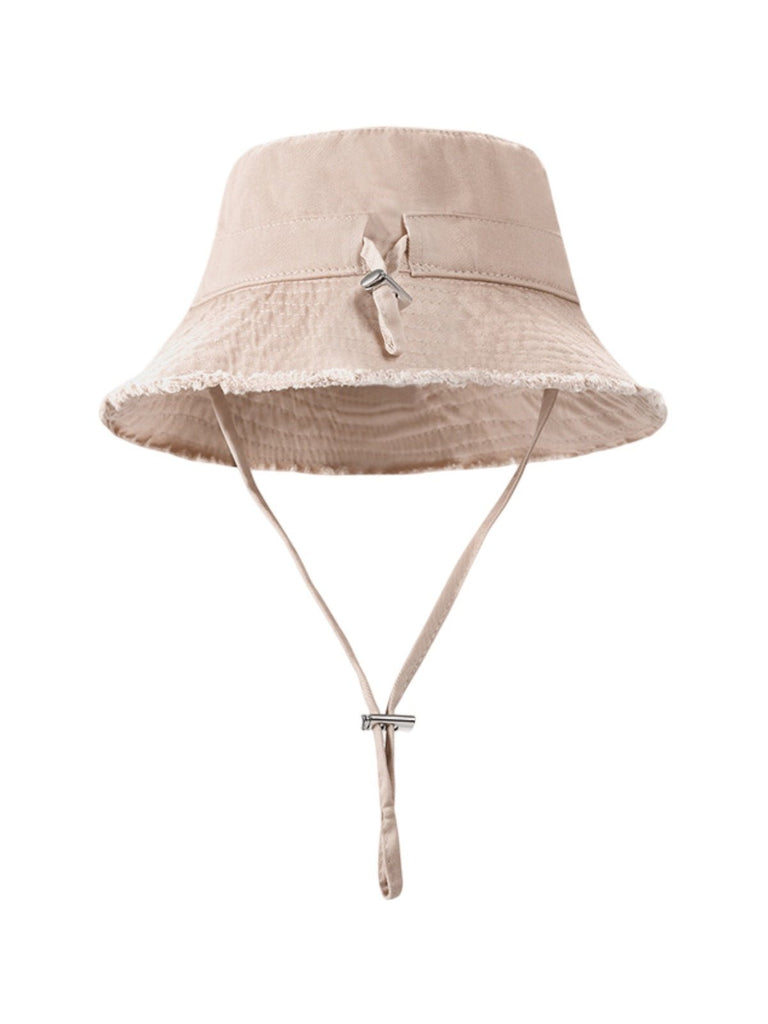 Chapeau bob, plage et été, protection solaire UPF 50+, coton doux, large bord, style y2k, panama moderne, modèle Arkel - Bob - Beige