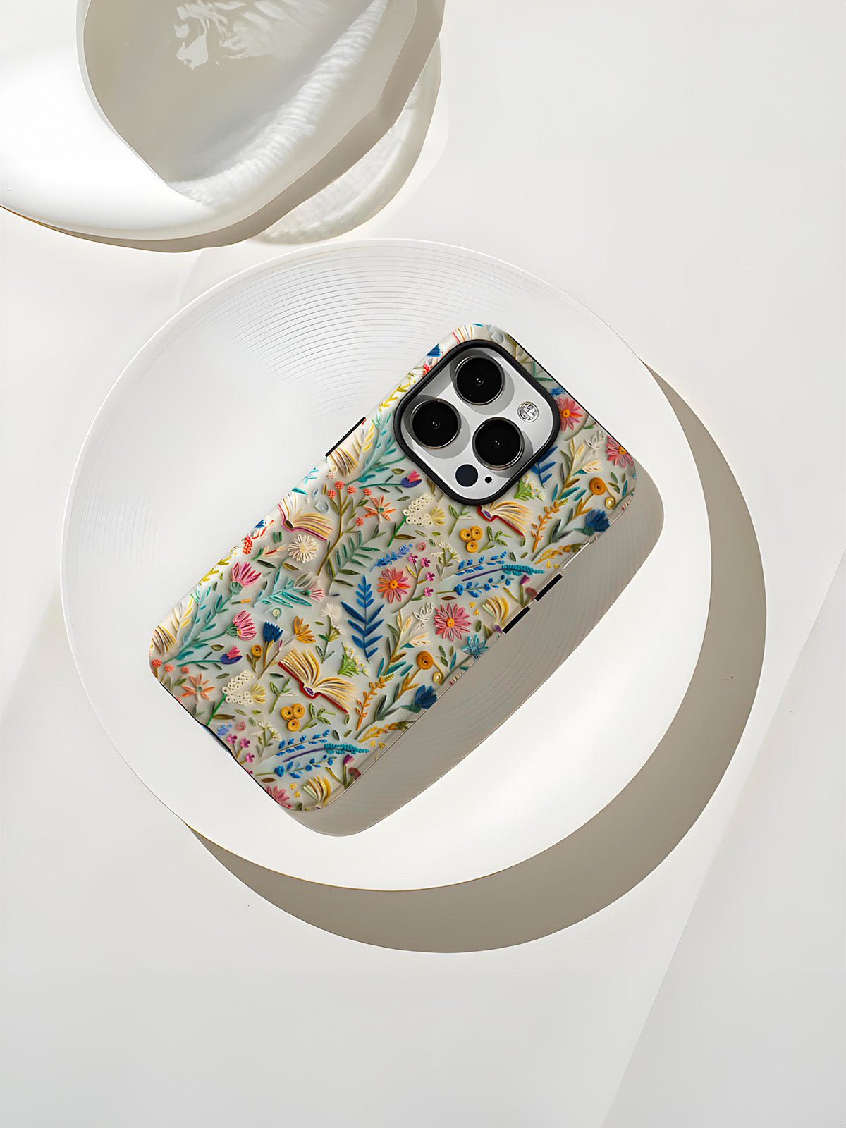 Coque iPhone fleurs en relief, protection anti - choc, design 3D effet papier, impression florale, rigide et fine, motif artistique coloré, modèle Olia - Coque iPhone - Multicolore iPhone XR