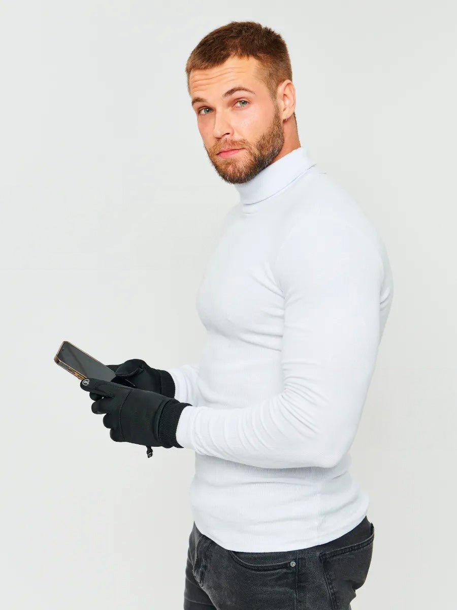 Gants d'hiver tactiques, coupe - vent, imperméables, idéal tout type de sport, chaud et confortable, modèle Aryx - Gants - Noir M