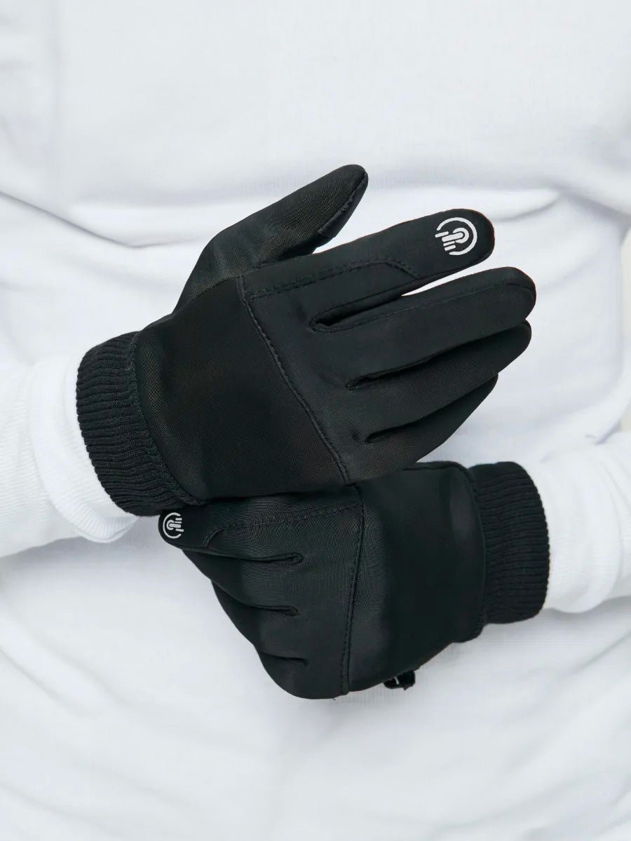 Gants d'hiver tactiques, coupe - vent, imperméables, idéal tout type de sport, chaud et confortable, modèle Aryx - Gants - Noir M