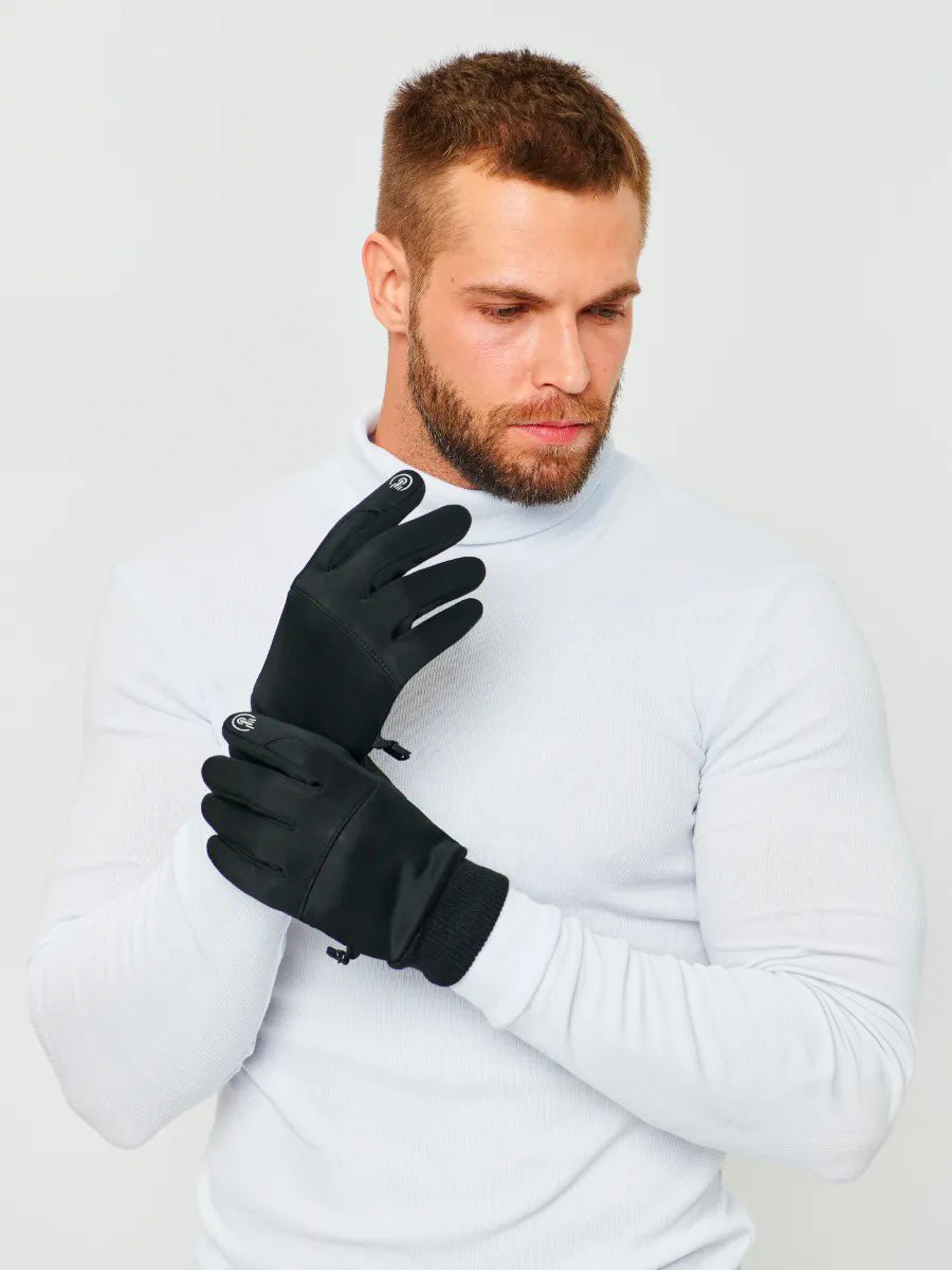 Gants d'hiver tactiques, coupe - vent, imperméables, idéal tout type de sport, chaud et confortable, modèle Aryx - Gants - Noir M