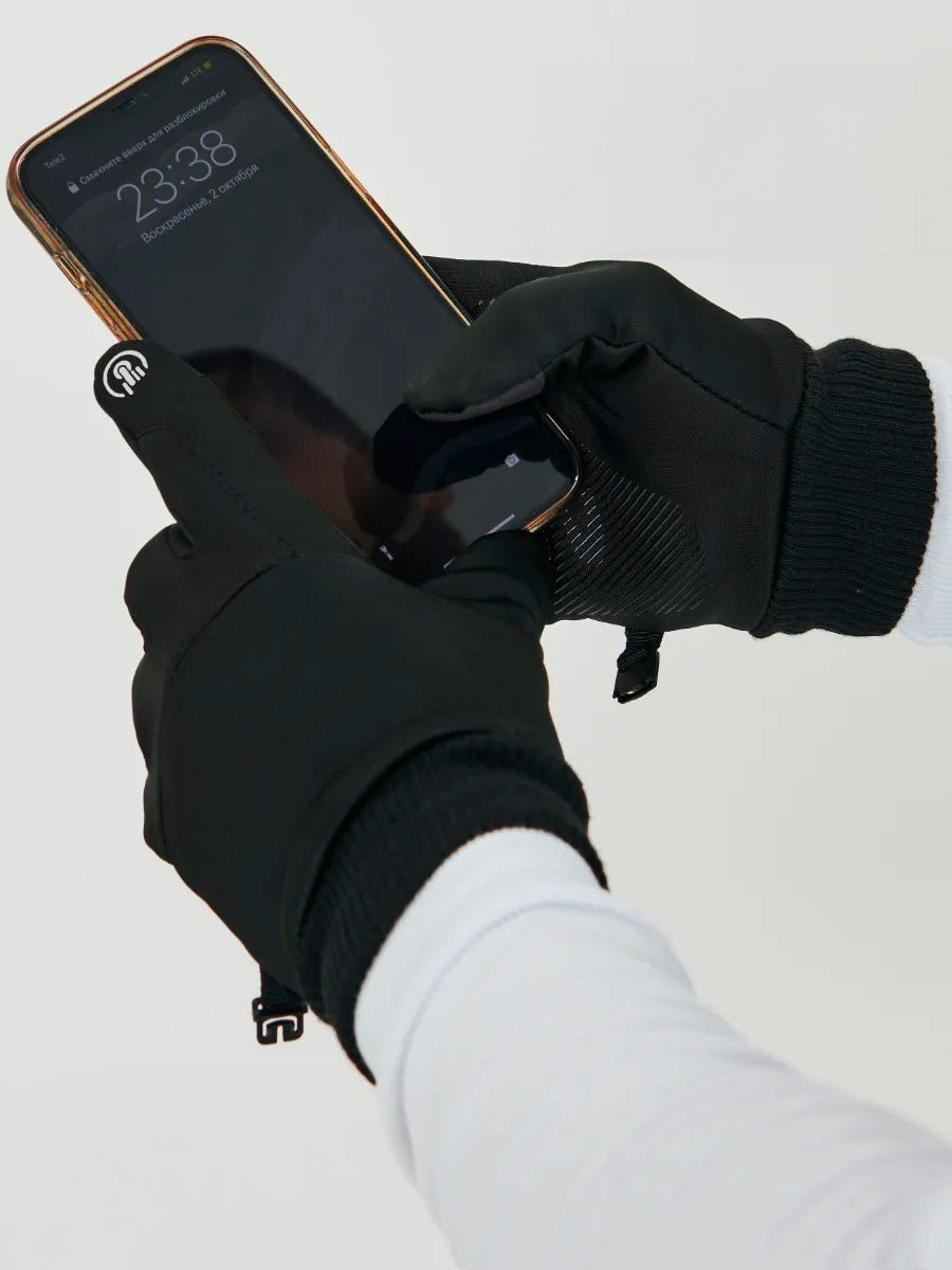 Gants d'hiver tactiques, coupe - vent, imperméables, idéal tout type de sport, chaud et confortable, modèle Aryx - Gants - Noir M