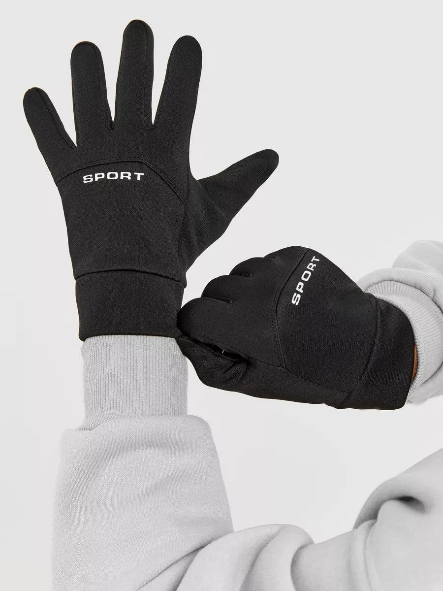 Gants tactiques d'hiver homme, gants tactiles sport, thermiques et anti - froid, anti - dérapants, imperméables et tactile, modèle Okly - Gants - Noir M