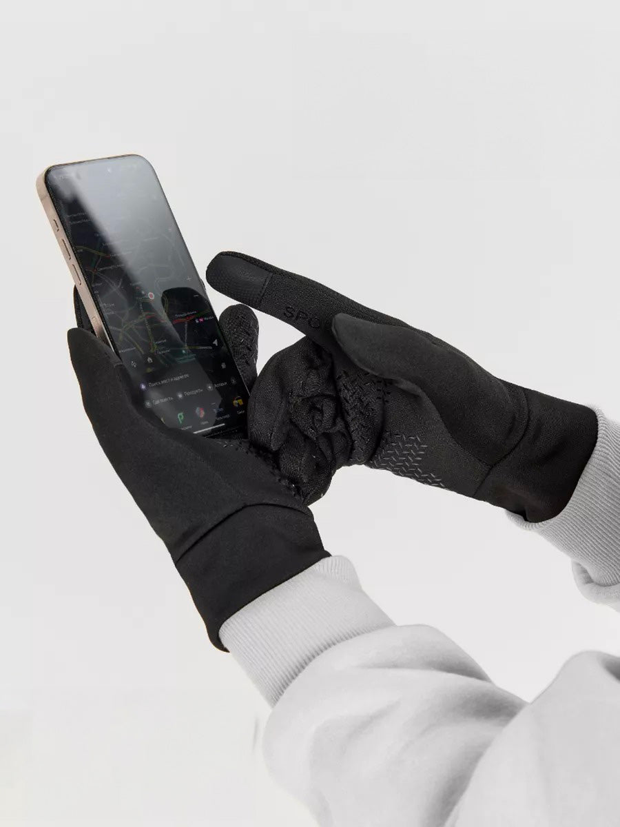 Gants tactiques d'hiver homme, gants tactiles sport, thermiques et anti - froid, anti - dérapants, imperméables et tactile, modèle Okly - Gants - Noir M