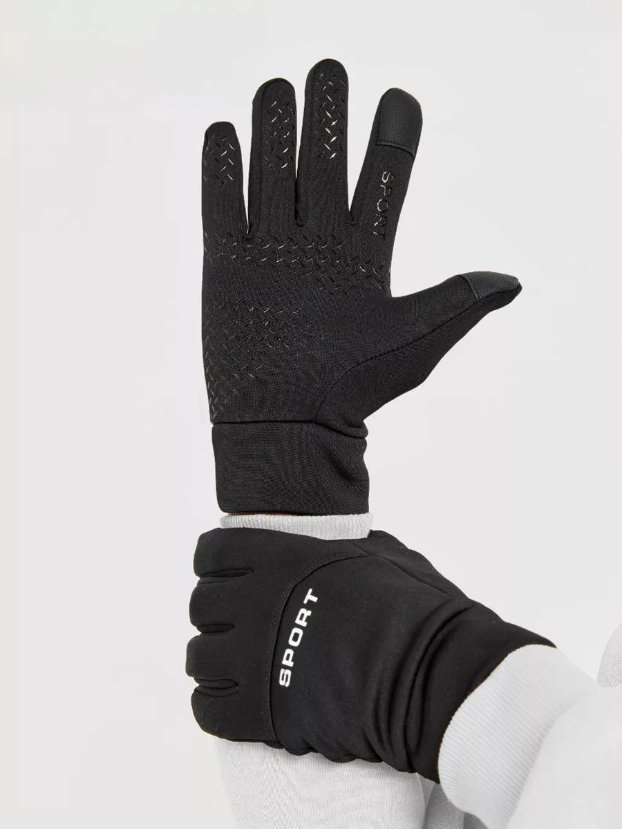 Gants tactiques d'hiver homme, gants tactiles sport, thermiques et anti - froid, anti - dérapants, imperméables et tactile, modèle Okly - Gants - Noir M