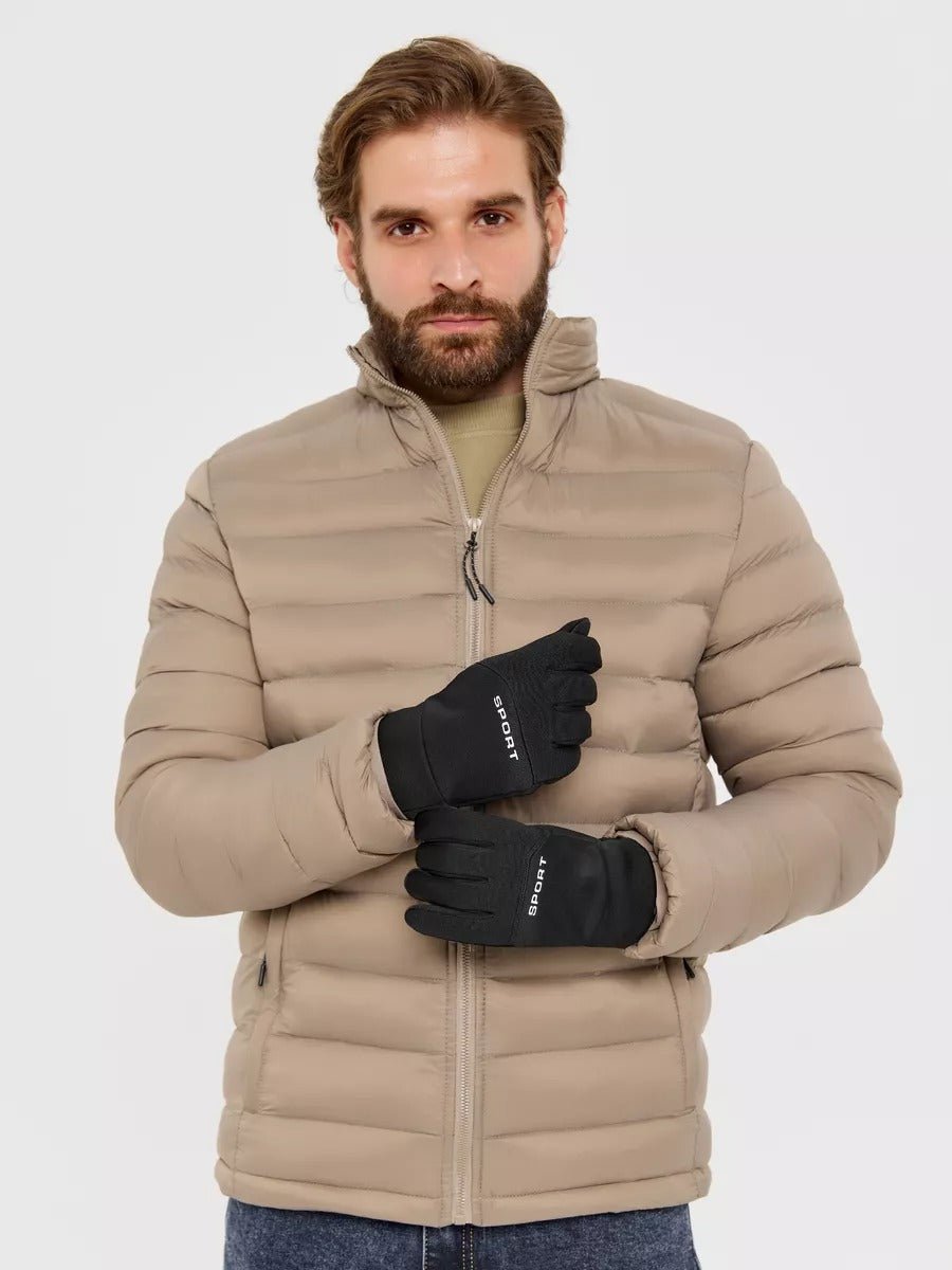 Gants tactiques d'hiver homme, gants tactiles sport, thermiques et anti - froid, anti - dérapants, imperméables et tactile, modèle Okly - Gants - Noir M