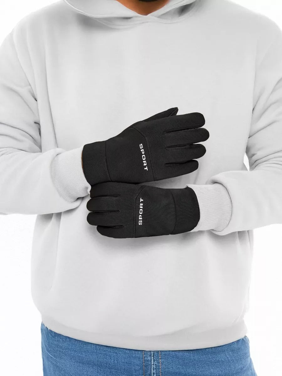 Gants tactiques d'hiver homme, gants tactiles sport, thermiques et anti - froid, anti - dérapants, imperméables et tactile, modèle Okly - Gants - Noir M