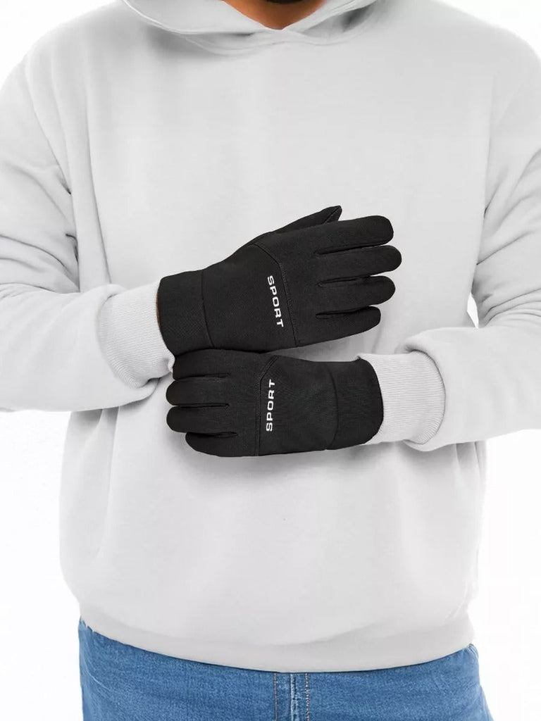 Gants tactiques d'hiver homme, gants tactiles sport, thermiques et anti - froid, anti - dérapants, imperméables et tactile, modèle Okly - Gants - Noir M