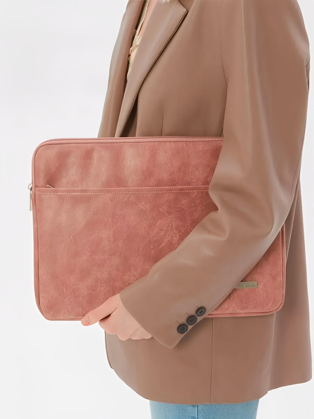 Housse ordinateur portable, protection antichoc, intérieur doux, fermeture éclair, sac d'ordinateur, modèle Roxane - Housse - Rose 11"