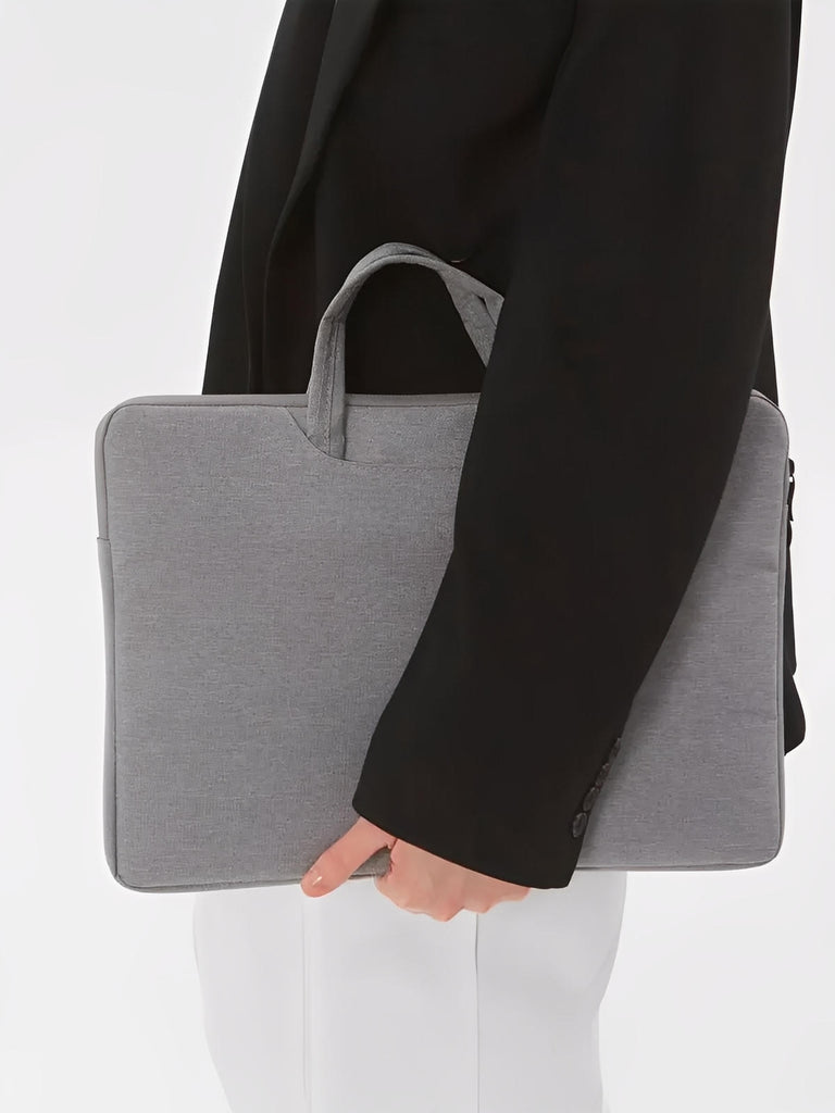 Housse pour ordinateur portable, poignée intégrée, design fin, anti - choc, format 15,6 pouces, sac de pc, modèle Nora - Housse - Gris 12"