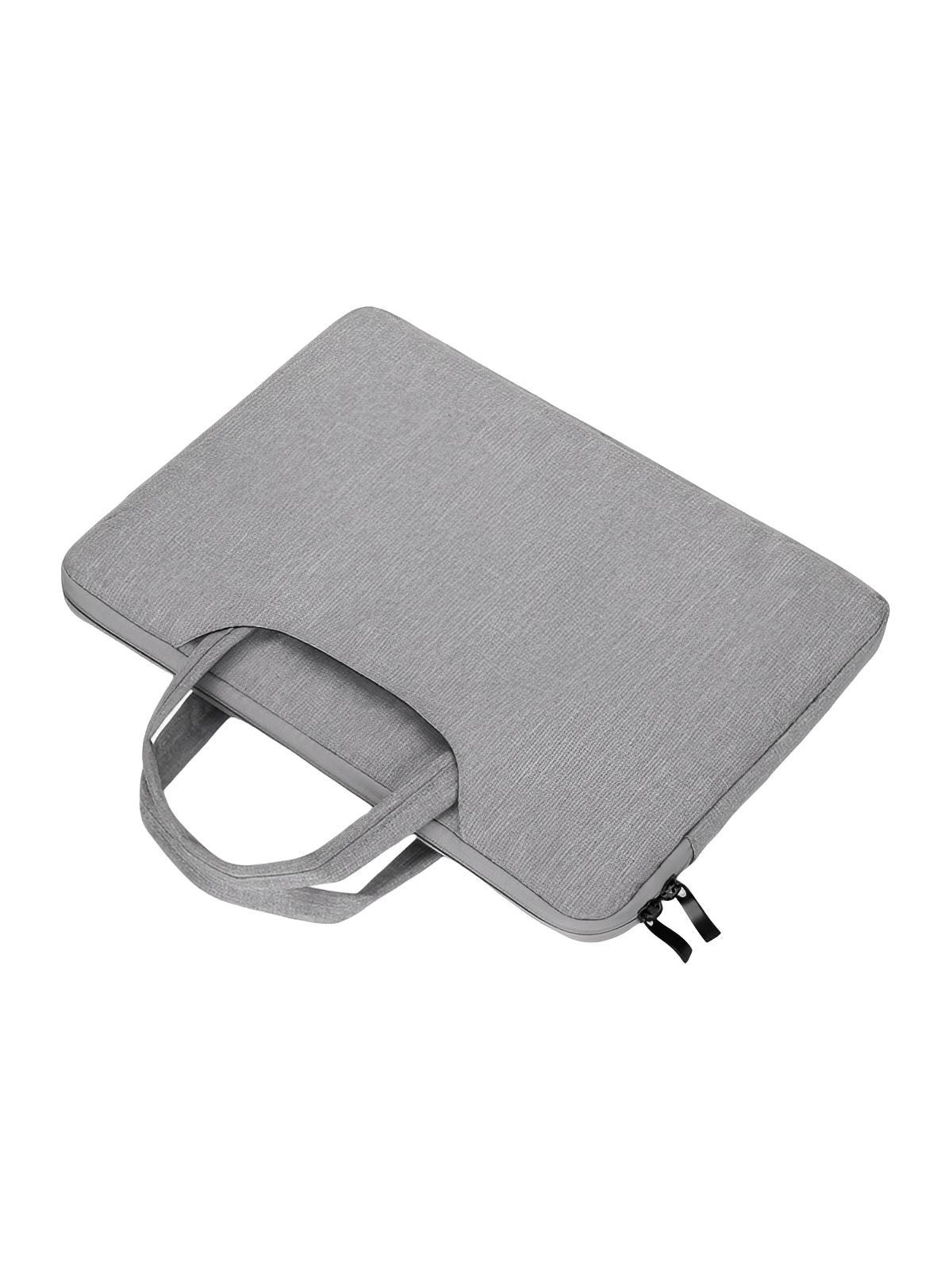 Housse pour ordinateur portable, poignée intégrée, design fin, anti - choc, format 15,6 pouces, sac de pc, modèle Nora - Housse - Gris 12"