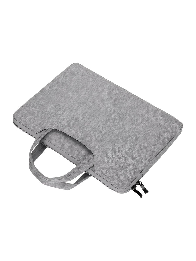 Housse pour ordinateur portable, poignée intégrée, design fin, anti - choc, format 15,6 pouces, sac de pc, modèle Nora - Housse - Gris 12"