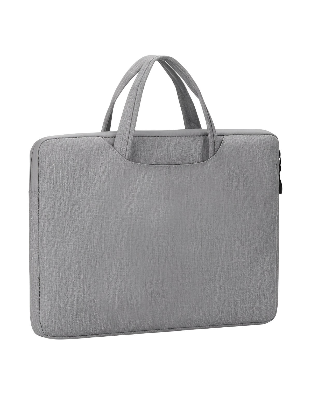Housse pour ordinateur portable, poignée intégrée, design fin, anti - choc, format 15,6 pouces, sac de pc, modèle Nora - Housse - Gris 12"