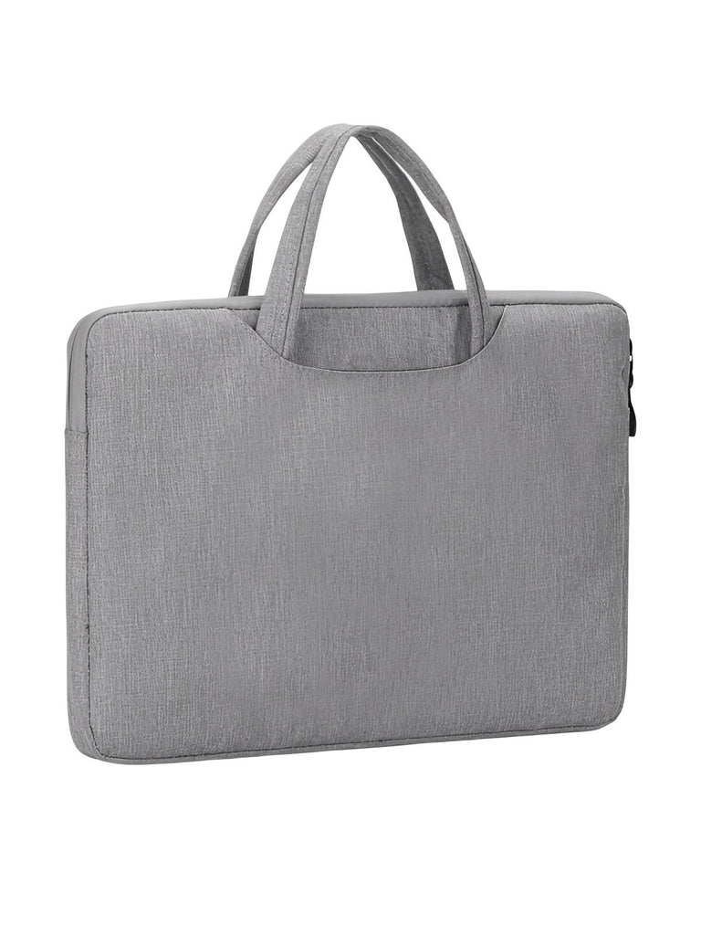 Housse pour ordinateur portable, poignée intégrée, design fin, anti - choc, format 15,6 pouces, sac de pc, modèle Nora - Housse - Gris 12"