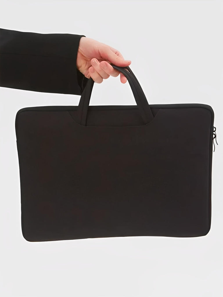 Housse pour ordinateur portable, poignée intégrée, design fin, anti - choc, format 15,6 pouces, sac de pc, modèle Nora - Housse - Noir 12"