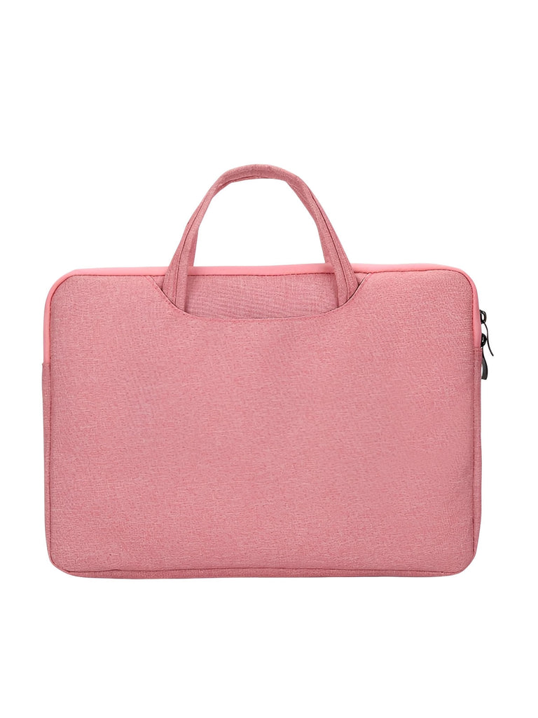 Housse pour ordinateur portable, poignée intégrée, design fin, anti - choc, format 15,6 pouces, sac de pc, modèle Nora - Housse - Rose 12"