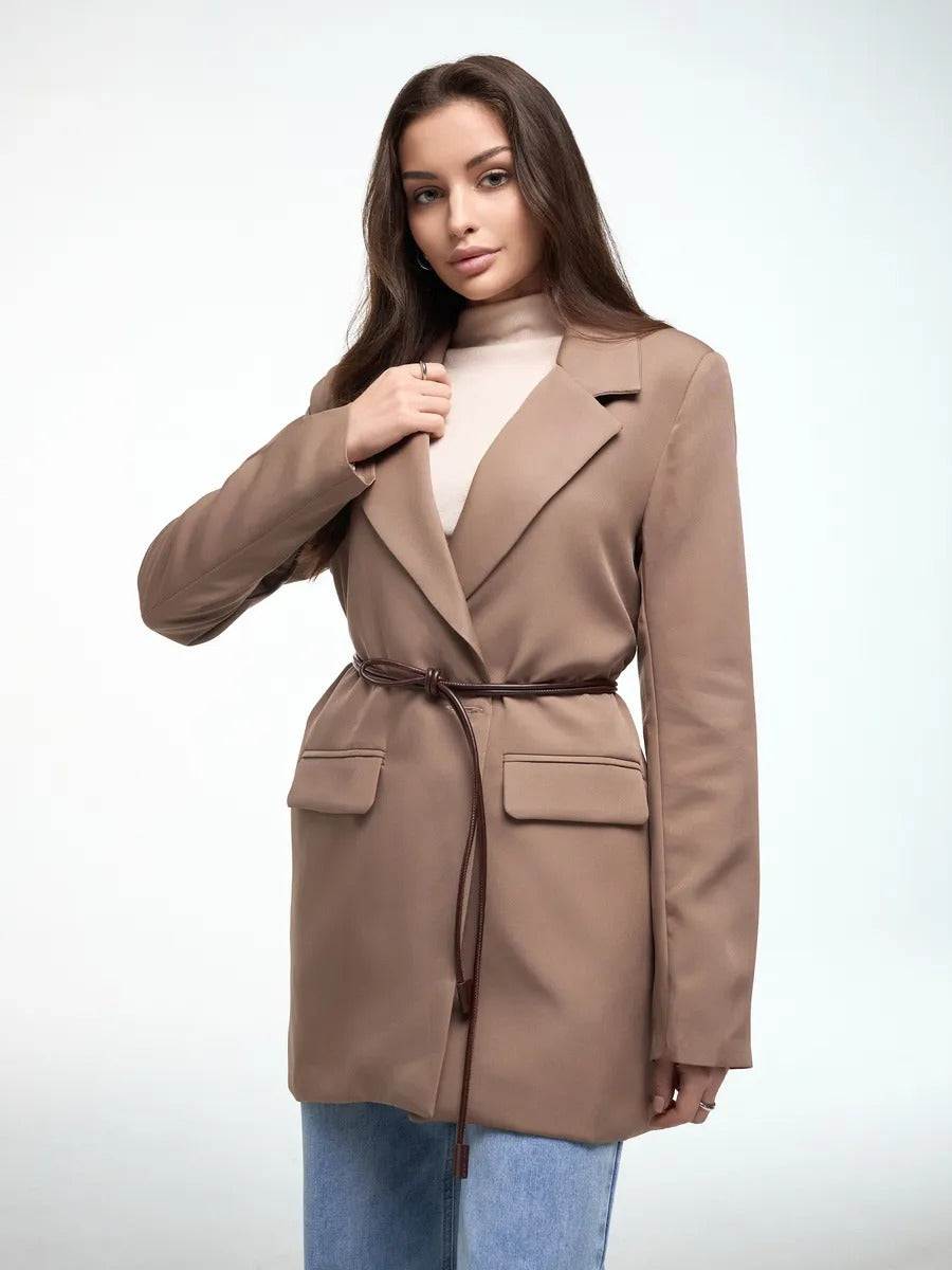 Ceinture fine à nouer, corde simili vegan, ceinture longue femme, accessoire taille robe, ceinture fine minimaliste, rétro automne, modèle Tina