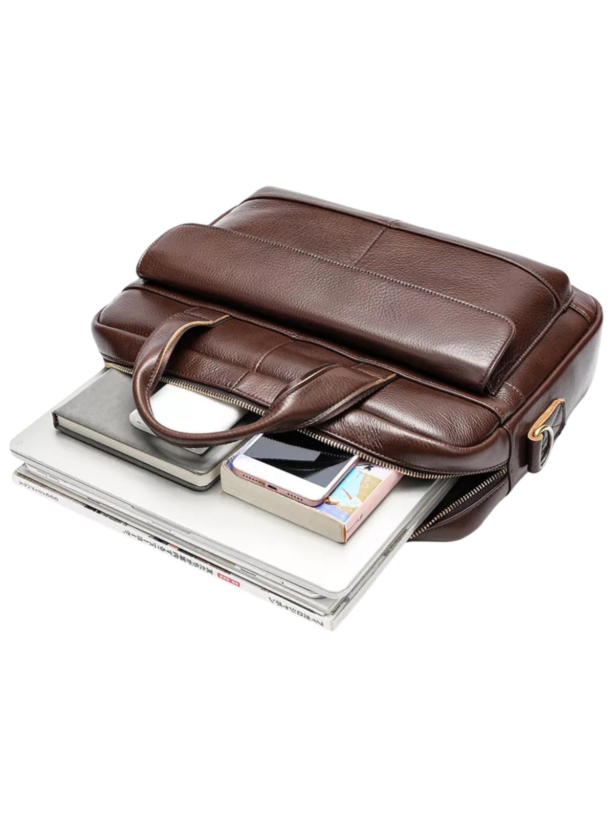Porte-documents homme en cuir, sac ordinateur portable 14 pouces, sac bandoulière, sac business, sac de professeur, école, modèle Amard