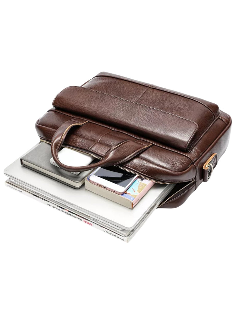 Porte-documents homme en cuir, sac ordinateur portable 14 pouces, sac bandoulière, sac business, sac de professeur, école, modèle Amard