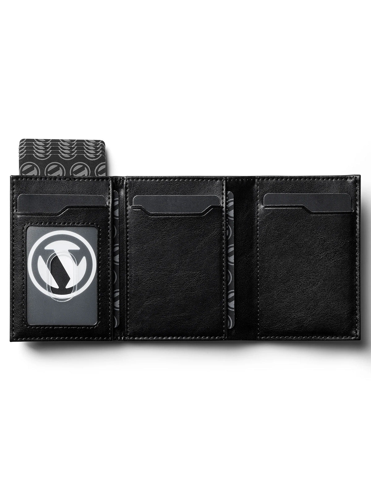 Portefeuille homme compact RFID, simili vegan, porte - cartes aluminium, monnaie, billets, carte identité, modèle Slyx - Porte - feuille - Noir