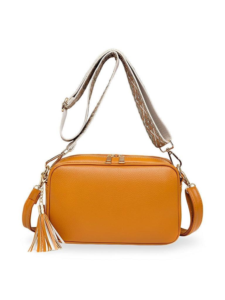 Sac à bandoulière femme, petit format, simili vegan grainé, tendance, idéal quotidien, Annie - Sac Bandoulière - Bleu