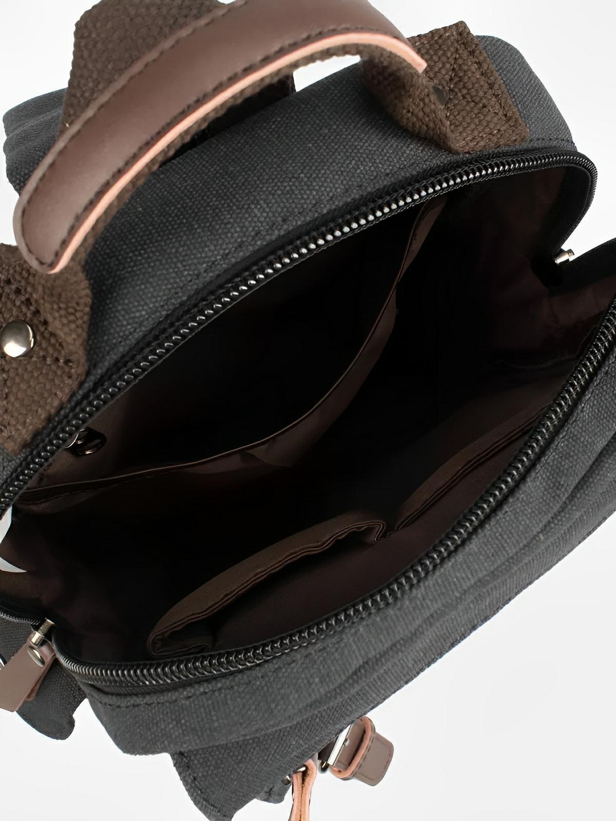 Sac à dos en toile, pour femme, imperméable compact, mixte voyage, urbain multi - fonction, modèle Elinda - Sac à dos - Gris